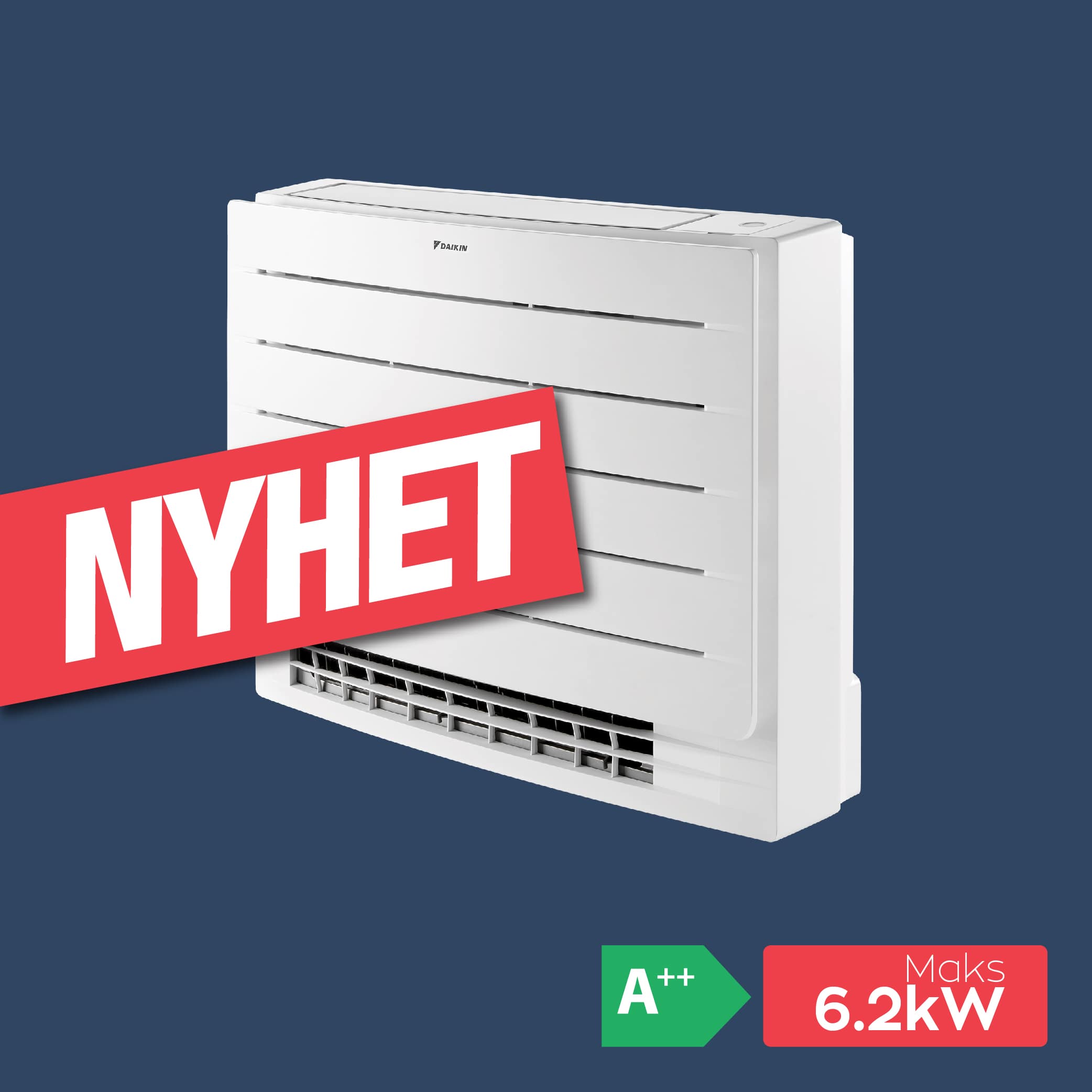 Nyhet, daikin gulvmodell